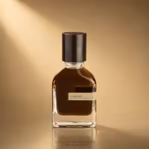 Orto Parisi Stercus profumo 50 ml con flacone su sfondo dorato