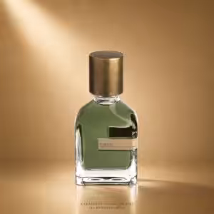 Orto Parisi Viride profumo 50 ml con flacone su sfondo dorato