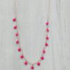 Collana Stelline by StellaBloom NY. Tendenza moda Primavera Estate 2018. Girocollo in acciaio color oro rosa cm. 40 con 15 stelline smaltate da ambo i lati.