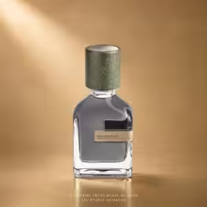 Orto Parisi Megamare profumo 50 ml con flacone su sfondo dorato