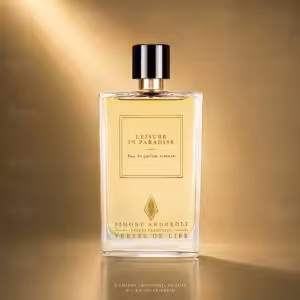 Simone Andreoli Leisure in Paradise Eau de Parfum Intense, profumo di nicchia Verses of Life in packshot luxury per Charme Profumeria de Luxe