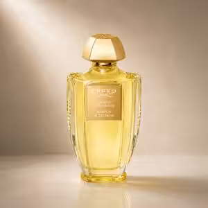 Creed Acqua Originale Citrus Bigarade profumo unisex, flacone dorato in packshot luxury su sfondo dorato.