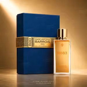 Marc-Antoine Barrois B683 Eau de Parfum 100 ml con confezione, profumo di nicchia su sfondo luxury dorato Charme Profumeria