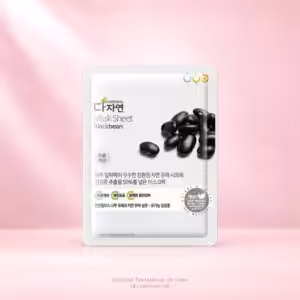 All Natural Mask Sheet Blackbean, prodotto di cosmesi coreana nella confezione originale