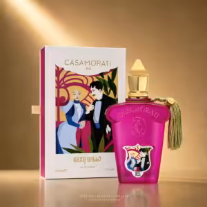 Xerjoff Casamorati Gran Ballo Eau de Parfum 100 ml con confezione, profumo di nicchia su sfondo luxury dorato Charme Profumeria