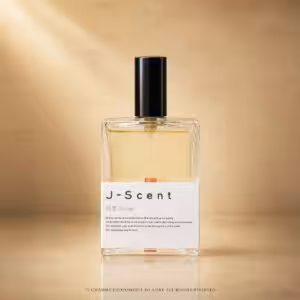 J-Scent Yawahada Eau de Parfum 50 ml, secondo packshot frontale su sfondo champagne Charme Profumeria.