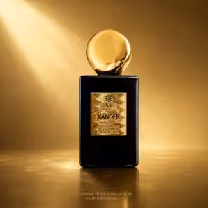 CAVE Xander Extrait de Parfum, profumo di nicchia con flacone nero e tappo dorato - Charme Profumeria