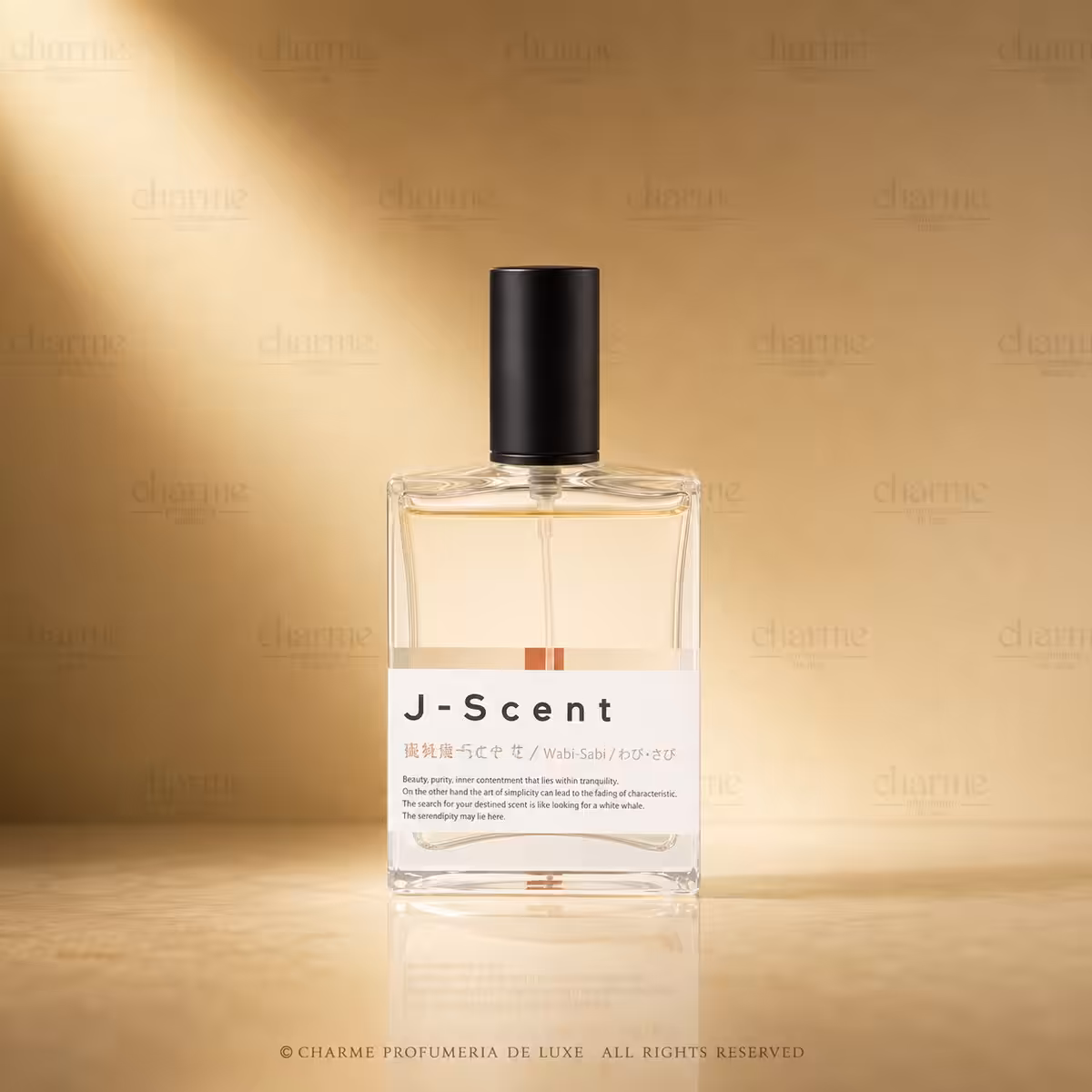 J-Scent Honey Lemon Eau de Parfum, flacone di profumo giapponese in packshot luxury Charme Profumeria de Luxe