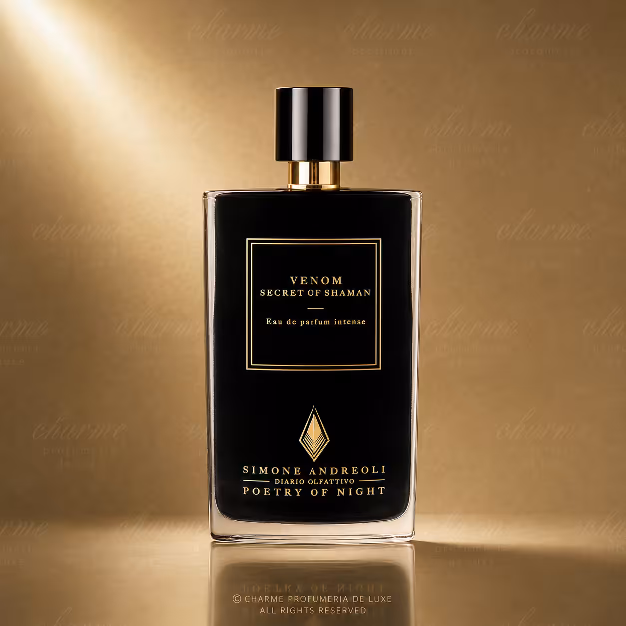 Simone Andreoli Venom Secret of Shaman Eau de Parfum Intense packshot luxury per profumeria di nicchia Charme Profumeria de Luxe