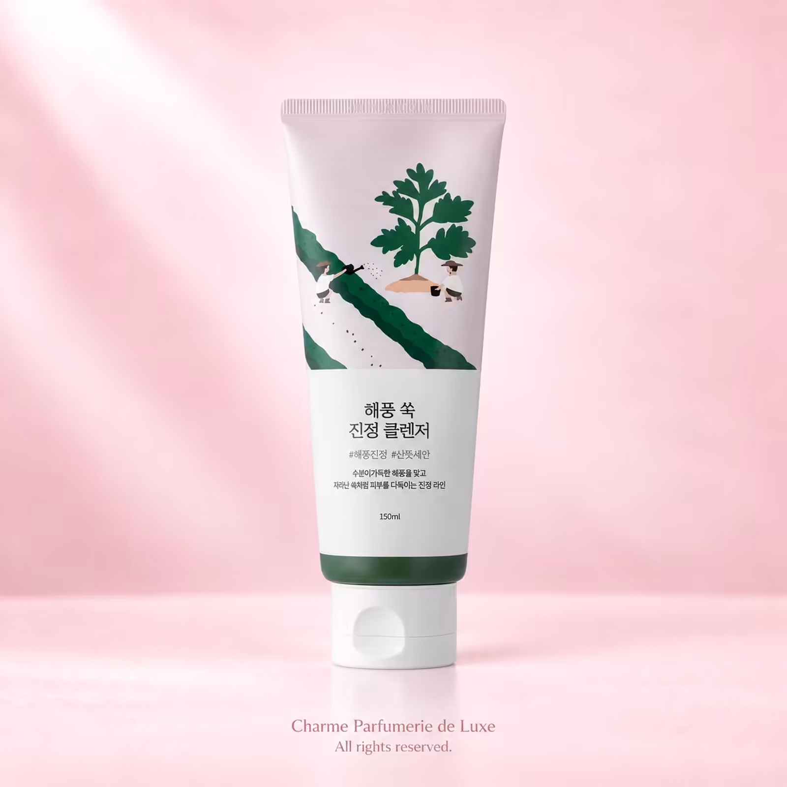 Round Lab – Mugwort Calming Cleanser – Moisturizing and Soothing Face Wash Gel – 150ml, detergente viso nella confezione originale