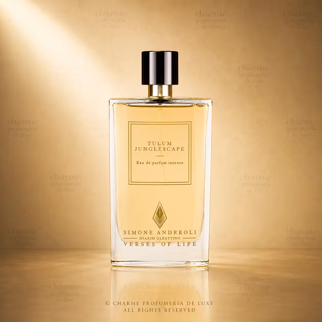 Simone Andreoli Tulum Junglescape Eau de Parfum Intense packshot luxury per profumeria di nicchia Charme Profumeria de Luxe
