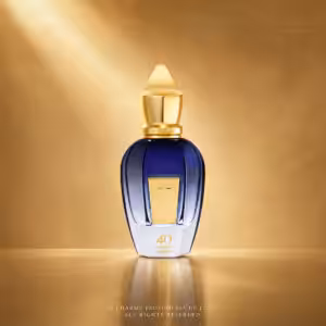 Xerjoff 40 Knots Eau de Parfum 50 ml, profumo di nicchia con flacone blu e argento e dettagli dorati