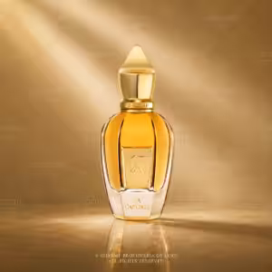 Xerjoff La Capitale Eau de Parfum 50 ml, profumo di nicchia con flacone dorato e trasparente