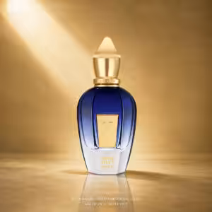 Xerjoff More Than Words Eau de Parfum 50 ml, profumo di nicchia con flacone blu sfumato e finiture dorate