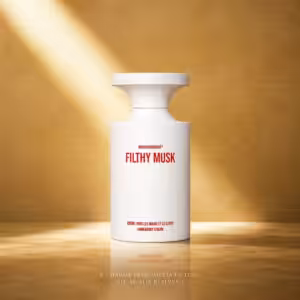 Borntostandout Filthy Musk Hand & Body Cream 350 ml, crema mani e corpo luxury in packshot elegante per Charme Profumeria