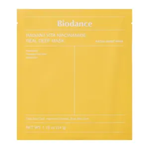 Biodance Radiant Vita Niacinamide Real Deep Mask Illuminating Face Mask 34g