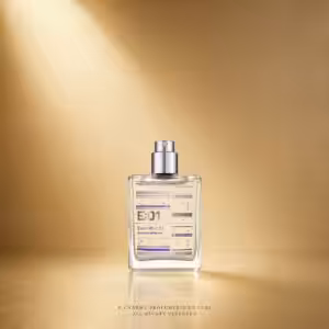 Escentric Molecules Escentric 01 30 ml ricarica, profumo di nicchia in packshot luxury su sfondo dorato
