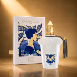 Xerjoff Casamorati Quattro Pizzi Eau de Parfum 100 ml con confezione, profumo di nicchia su sfondo luxury dorato Charme Profumeria
