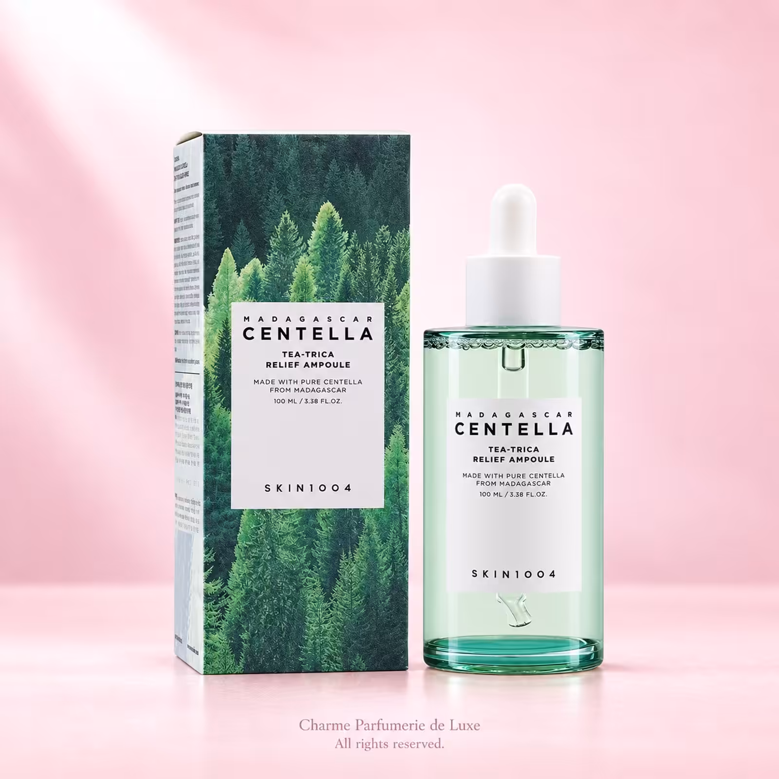 SKIN1004 Madagascar Centella Tea-Trica Relief Ampoule 100 ml, trattamento viso nella confezione originale