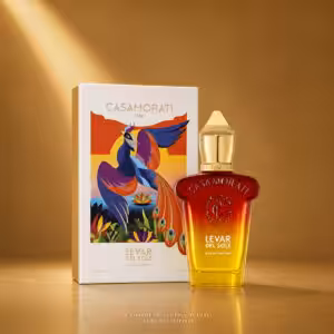 Xerjoff Casamorati Levar del Sole Eau de Parfum 30 ml con confezione, profumo di nicchia su sfondo luxury dorato Charme Profumeria