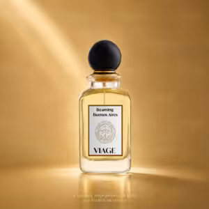 VIAGE Beaming Buenos Aires Extrait de Parfum 100 ml, profumo di nicchia packshot luxury su sfondo dorato, Charme Profumeria