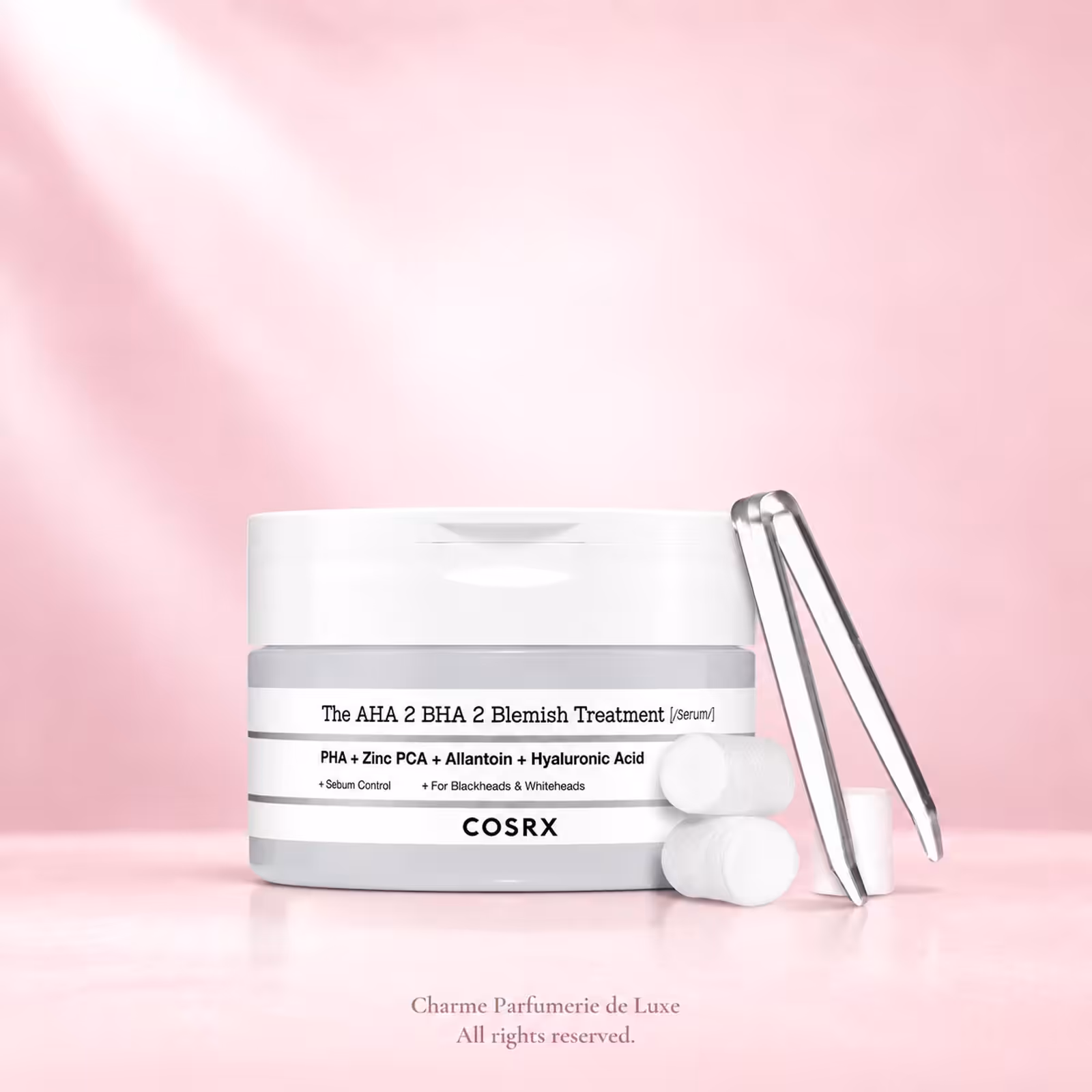 COSRX The AHA 2 BHA 2 Blemish Treatment Serum 50 g, trattamento viso nella confezione originale