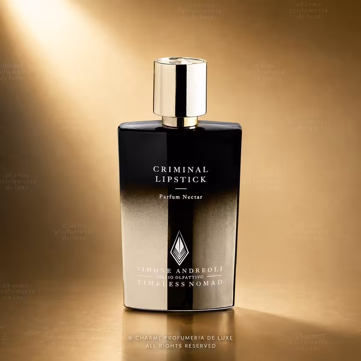 Simone Andreoli Criminal Lipstick Parfum Nectar profumo di nicchia luxury packshot Charme Profumeria de Luxe