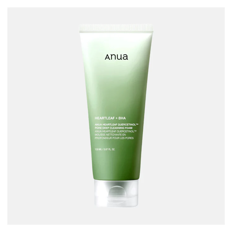 ANUA Heartleaf Quercetinol Pore Deep Cleansing Foam 150ml | Charme Parfumerie de Luxe Molfetta ANUA Heartleaf Quercetinol Pore Deep Cleansing Foam 150ml