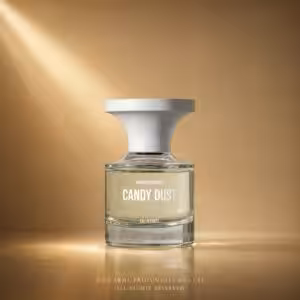 Borntostandout Candy Dust Eau Intimité 30 ml, profumo di nicchia in flacone luxury con luce dorata per e-commerce Charme