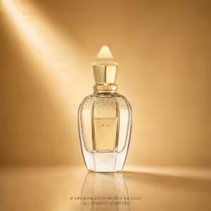 Xerjoff Blend De Venoge Louis XV Rosé 50 ml, profumo luxury Xerjoff con flacone dorato su sfondo premium