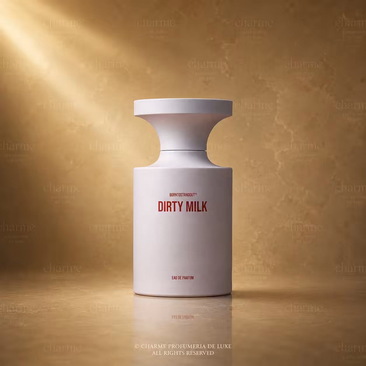 BornToStandOut Dirty Milk 100ml Eau de Parfum, profumo di nicchia gourmand in flacone rosa - Charme Profumeria