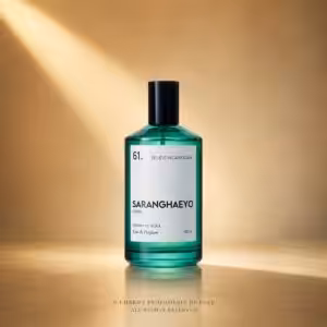 Saranghaeyo 61 Believe in Capitalism Eau de Parfum 100 ml, profumo di nicchia in flacone verde su sfondo luxury Charme Profumeria
