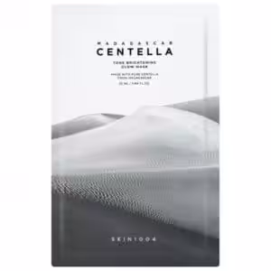 Confezione SKIN1004 Madagascar Centella Tone Brightening Glow Mask, sheet mask k-beauty illuminante per glow pulito e tono più uniforme nell’aspetto