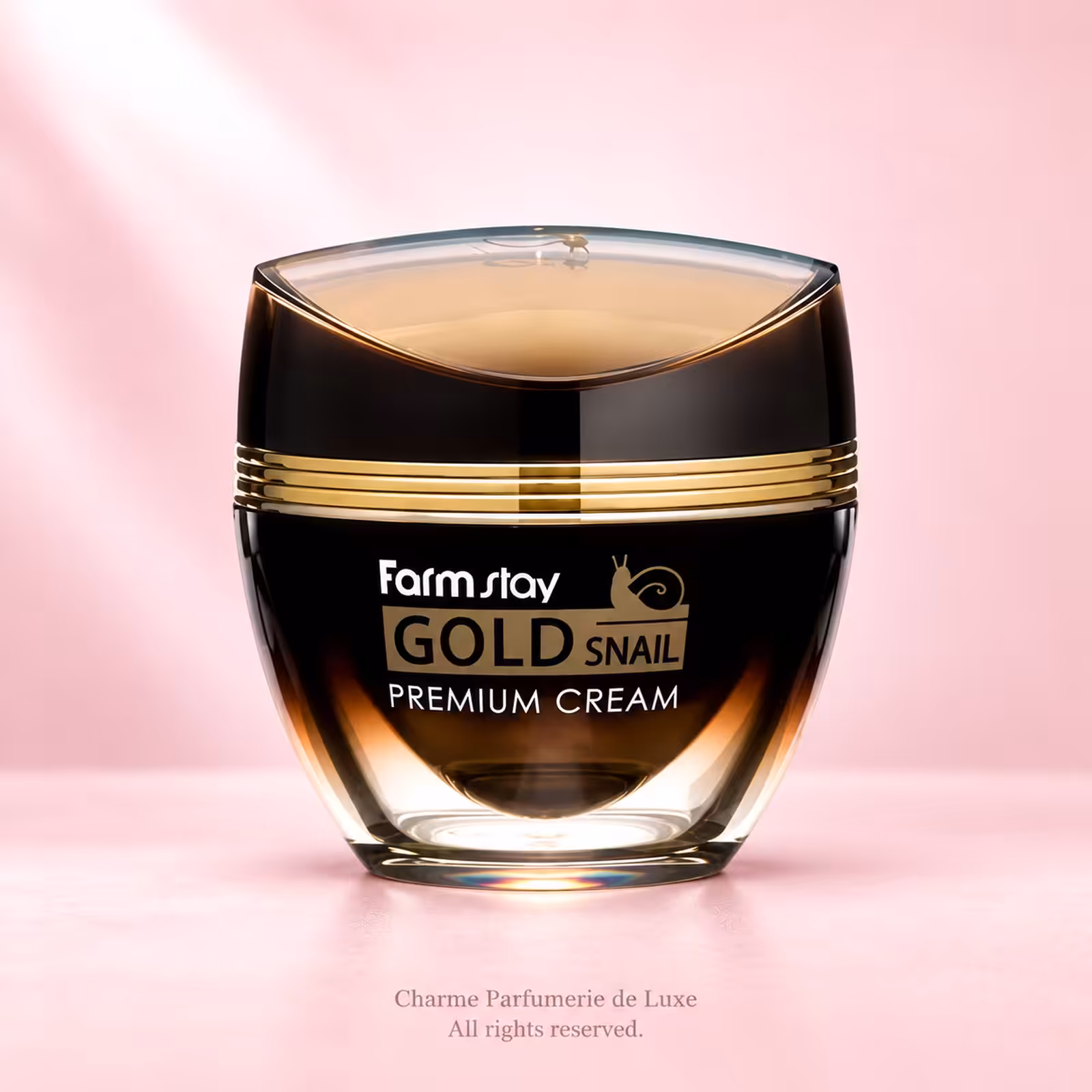 FarmStay Gold Snail Premium Cream 50 ml, crema viso nella confezione originale