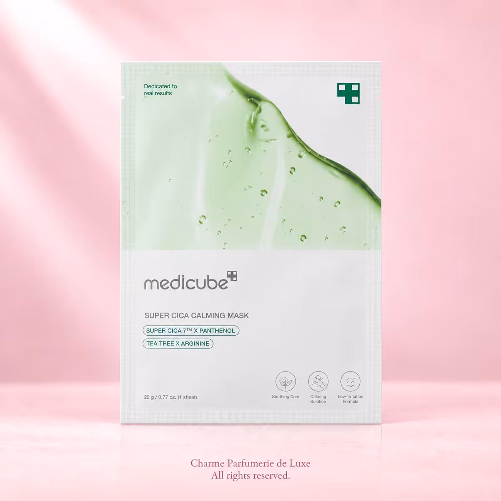 Medicube Super Cica Calming Mask 22g, prodotto di cosmesi coreana nella confezione originale