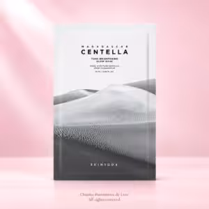 SKIN1004 Madagascar Centella Tone Brightening Glow Mask, prodotto di cosmesi coreana nella confezione originale