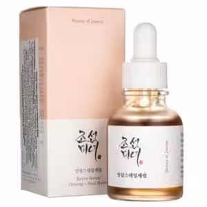 Flacone Beauty of Joseon Ginseng Revive Serum 30ml, siero viso k-beauty con ginseng e mucina di lumaca