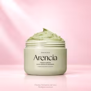 Arencia Fresh Green Rice Mochi Cleanser 120GR, detergente viso nella confezione originale