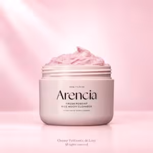 Arencia Fresh Rosehip Rice Mochi Cleanser, detergente viso nella confezione originale