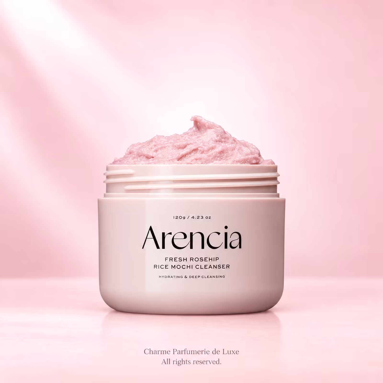 Arencia Fresh Rosehip Rice Mochi Cleanser, detergente viso nella confezione originale