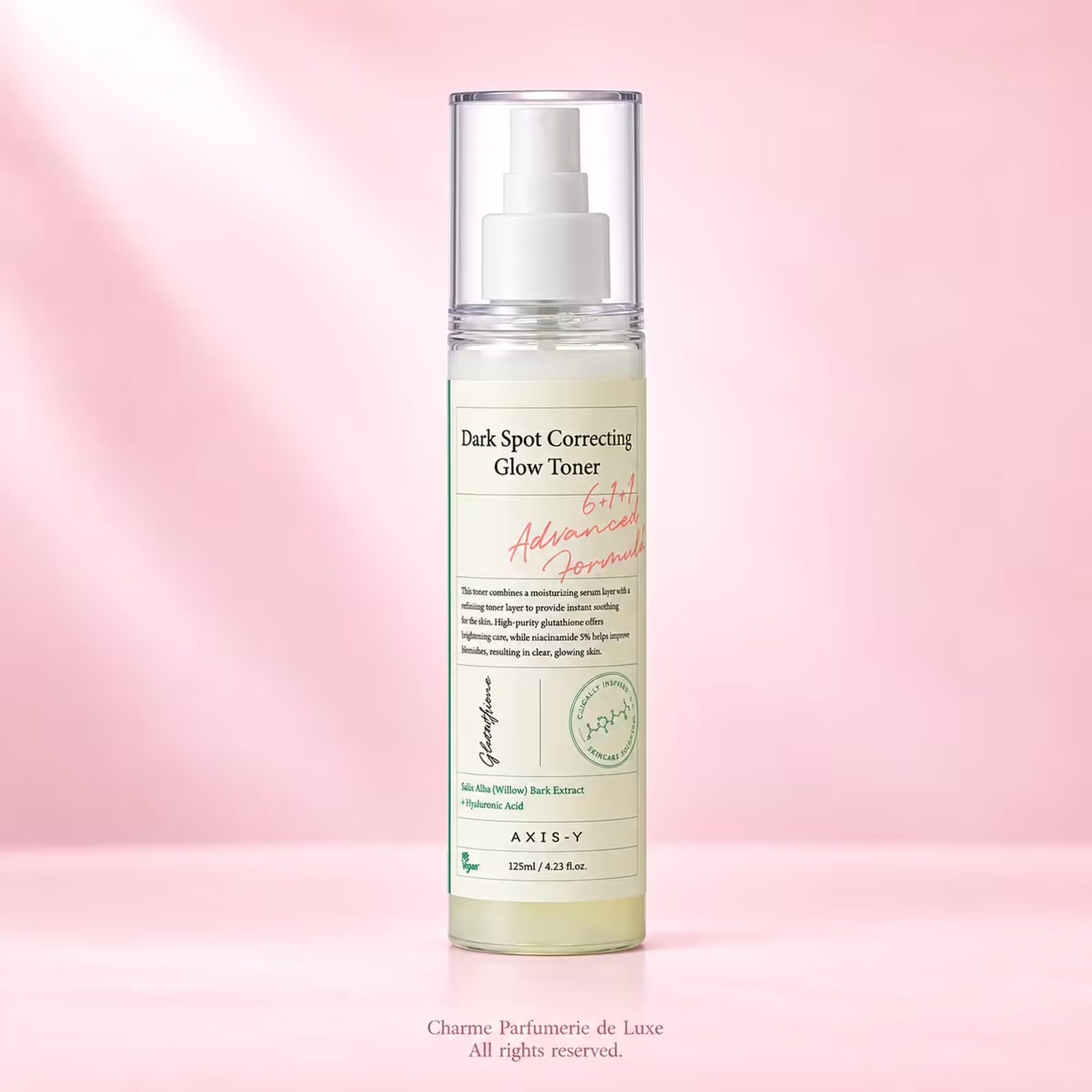 AXIS-Y Dark Spot Correcting Glow Toner 125ml, tonico viso nella confezione originale