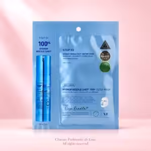 VT Cosmetics Hydrop Reedle Shot 100hL 2-Step Mask – Hydrating Hydrogel, prodotto di cosmesi coreana nella confezione originale