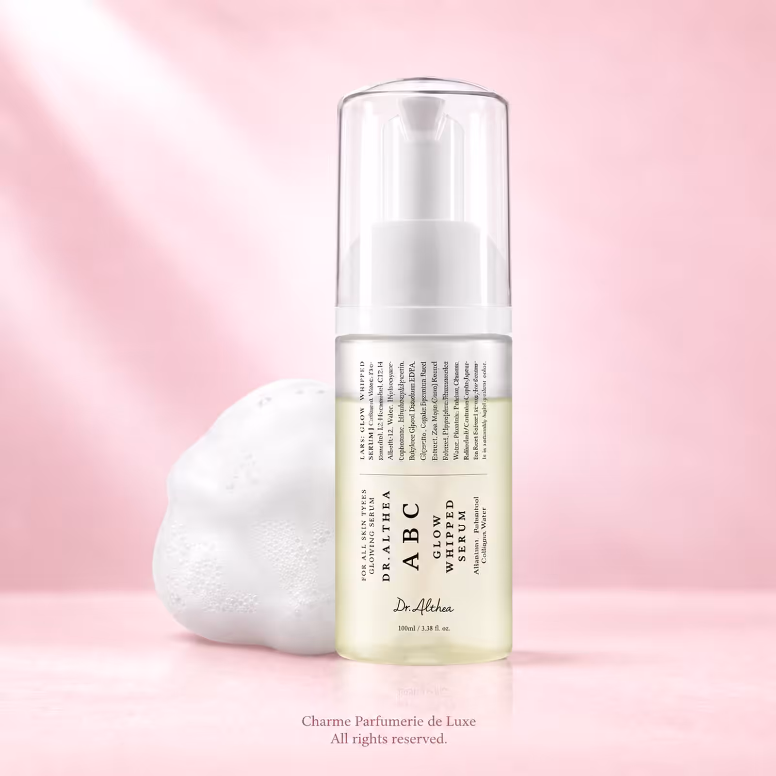 Dr. Althea ABC Glow Whipped Serum 100ml, trattamento viso nella confezione originale