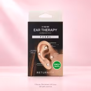 RETURNITY Ear Therapy Acupressure Patch Pearl, accessorio auricolare decorativo in confezione nera