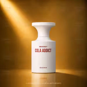 BORNTOSTANDOUT Cola Addict Eau de Parfum, profumo di lusso unisex in elegante flacone bianco, packshot Charme Profumeria de Luxe