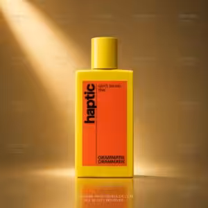 Grammatik Drammatik Haptic profumo di nicchia in flacone giallo packshot luxury e-commerce Charme Profumeria